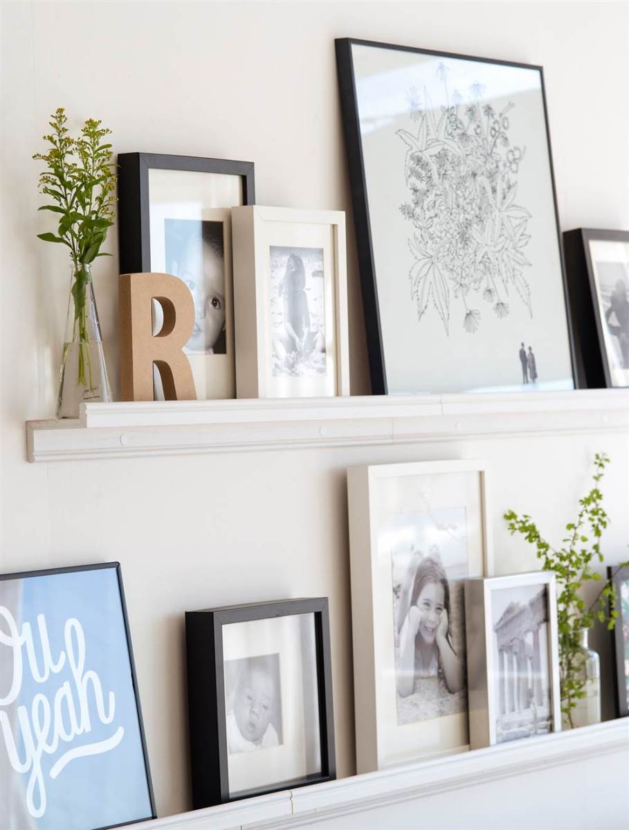 estanterias para colocar fotos y cuadros