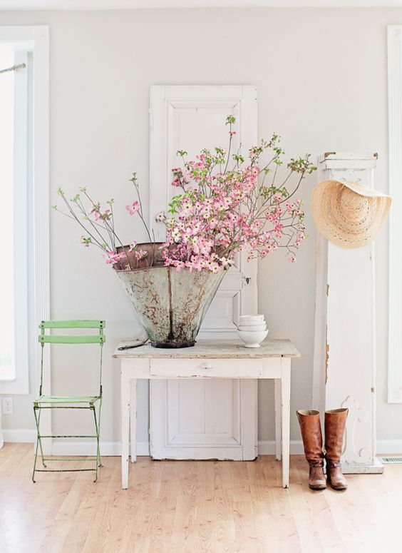 dcora tu entrada con flores con la llegada de la prima