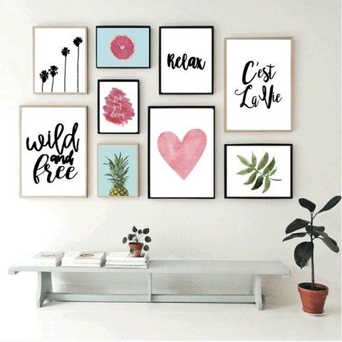 Decora las paredes con fotos